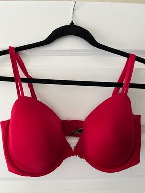 Victoria Secret 38DD Red Satin Bra